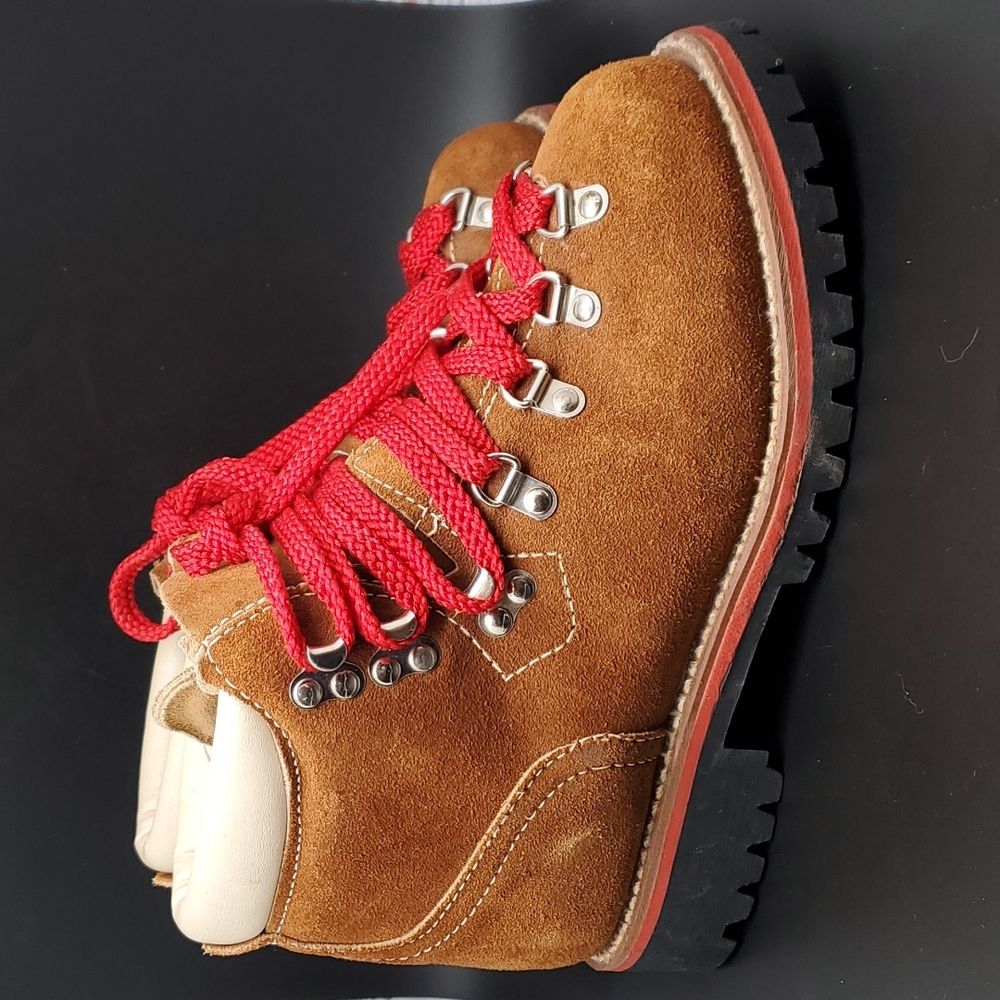 Vintage JC Penney Mountaineers Suede Leather Hiking n Boots Women's Size 7.5